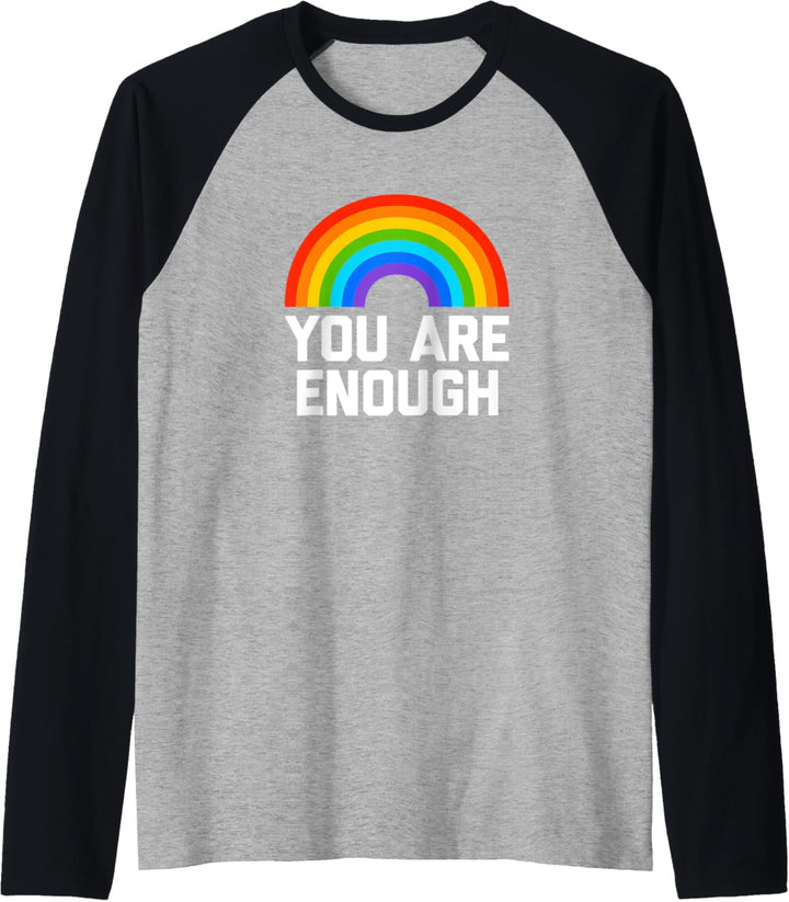 You Are Enough T-Shirt Lustiger Spruch Sarkastisch Neuheit Cool Raglan