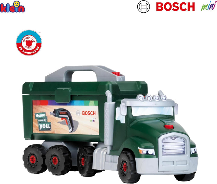 Theo Klein 8640 Bosch Schraubtruck Spiel-Set mit Ixolino I Konstruktions-Spielzeug mit Werkzeug, Gab