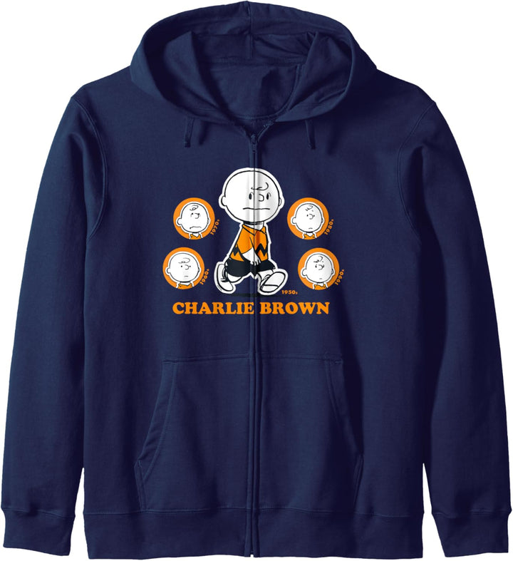 Peanuts Charlie Brown Jahrzehnte Kapuzenjacke