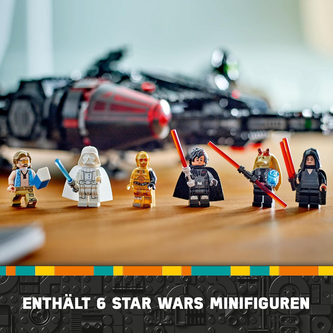 LEGO Star Wars Dunkler Millennium Falke, Sternenschiff Set, Bauspielzeug für Kinder, Geburtstagsgesc