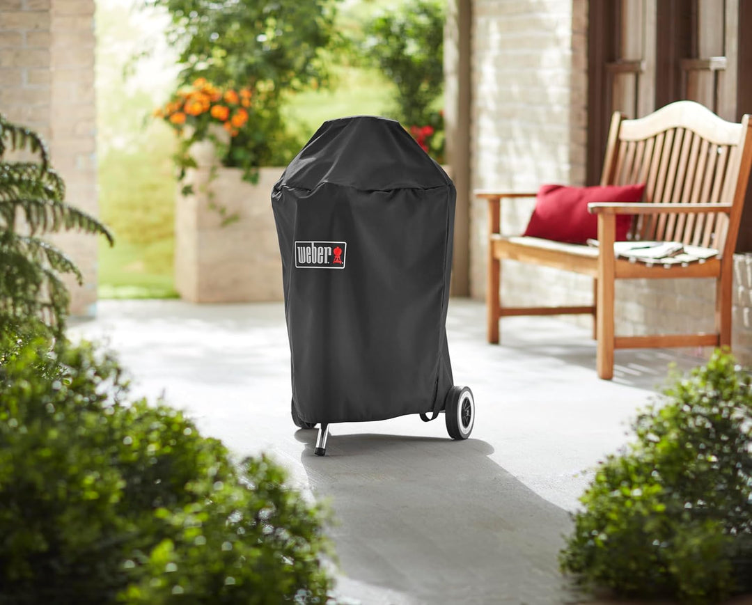 Weber Premium-Abdeckhaube/Für 47 cm Holzkohlegrills, Atmungsaktives und wasserabweisendes Material m