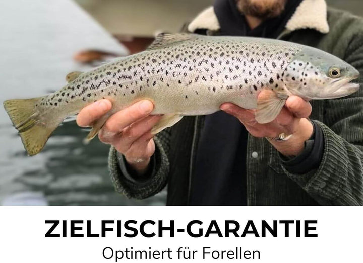 Forellen Angelset Trout GO KIT 2 – Komplettes Angelset mit Rute, Rolle, Köder & Schnur – Ready-to-Go