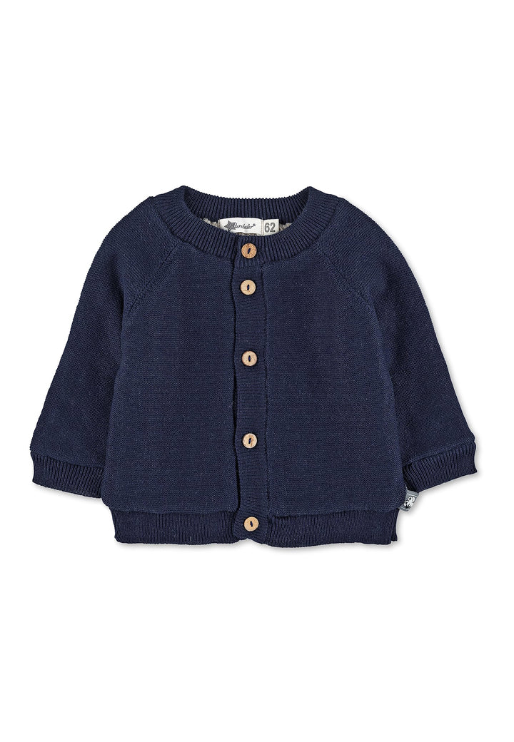 Sterntaler Baby-Jungen GOTS Strick Stern Jacke 74 Marine, 74 Marine