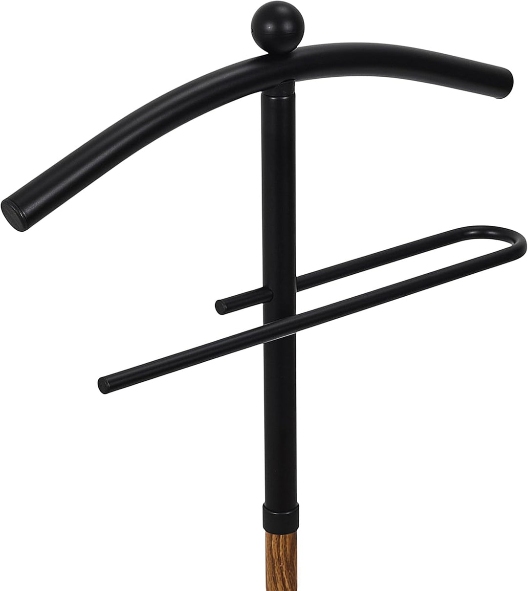 ICH SUCHE EINE Idee, RG0085, Eleganter Herrendiener in Holzoptik, praktische Aufbewahrung für Kleidu