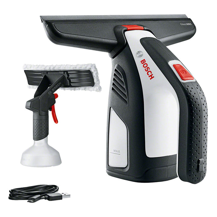 Bosch Akku Fenstersauger GlassVAC Solo Plus (2,0 Ah, 3,6 Volt, im Karton), Schwarz/weiss GlassVAC So