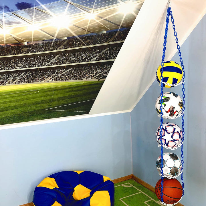 Vailantes Universal-Ballhalter für Basketball, Fussball, Volleyball - Ballaufhänger - Aufbewahrung v