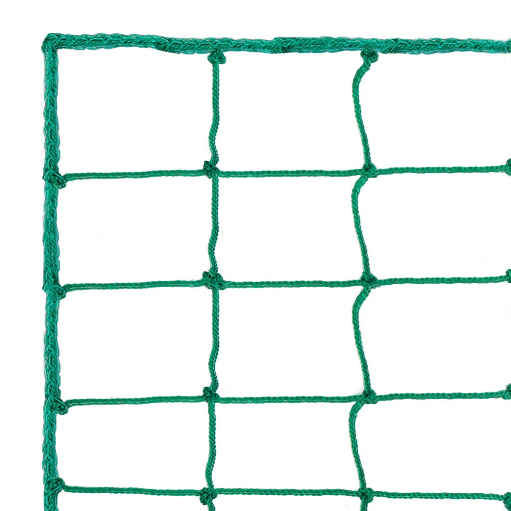 Aoneky Fussball Ballfang Netz 3x3M/3x6M /3x9M/3x12M /3x15M,10 x10 cm Masche, 2,5mm Polyethylen Seil,