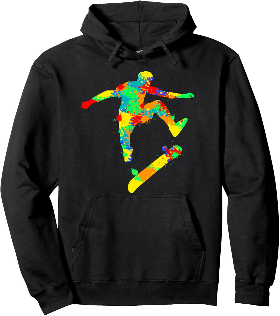 Skateboard Skater Stunt Skater Jungen Kinder Pullover Hoodie