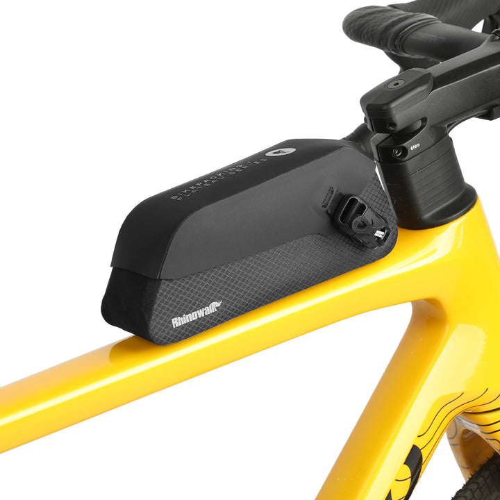 Fahrrad Oberrohrtasche Wasserdicht 0,6L Fahrrad Rahmentasche mit Magnetverschluss und Schraub- oder