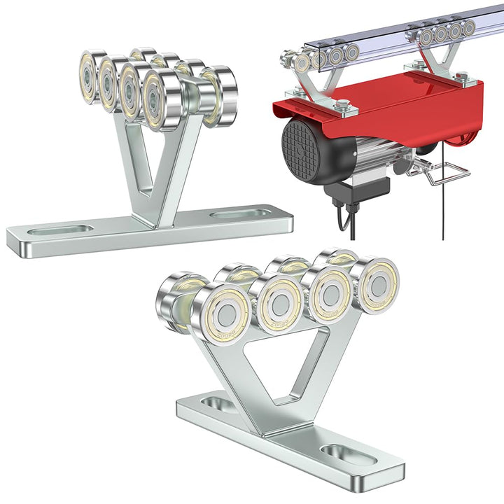 SKTREX 8 Radhubwagen mit Rollen – Strebenwagen Montage für Elektrozug – passend für 4,8 cm breite un