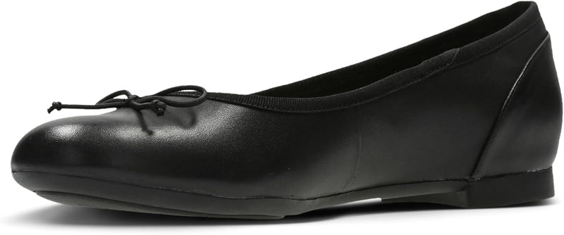 Clarks Damen Couture Bloom Geschlossene Ballerinas 37 EU Black Leather 1, 37 EU Black Leather 1