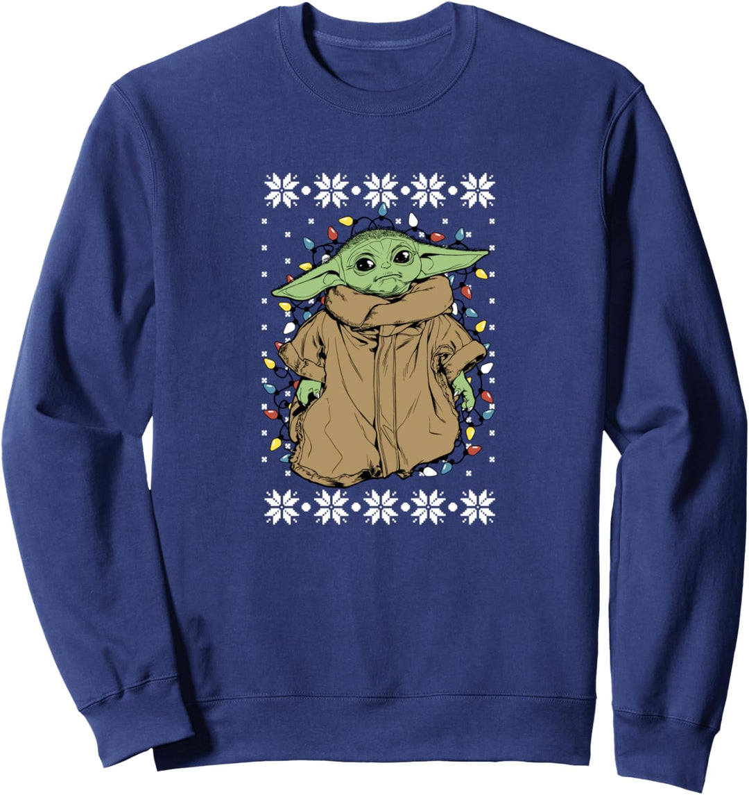 Star Wars The Mandalorian The Child Christmas Lights Sweatshirt