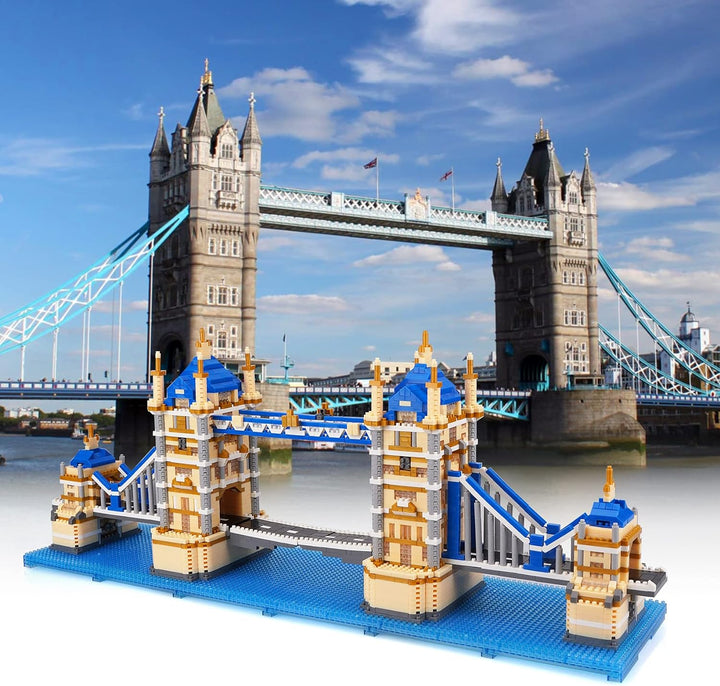 LULUFUN London Tower Bridge Bausteine Kit DIY Mini Building Blocks Spielzeug, Lernspielzeug, Geschen
