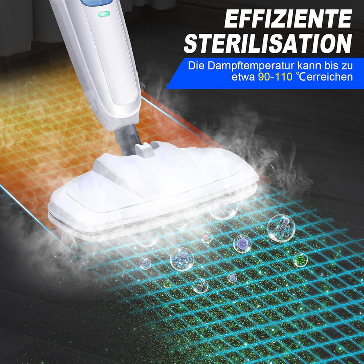 Dampfreiniger Shark Dampfmop für Hartböden,Dampfreiniger Elektrowischmopp Bodenwischer Nass Trocken