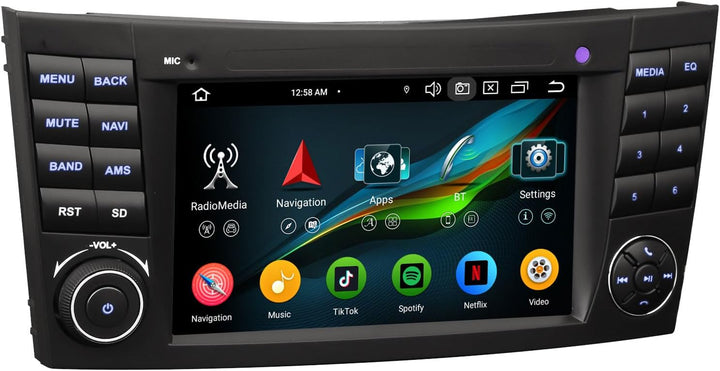 Erisin Android 14 Acht-Kern Autoradio 4GB+64GB Für Mercedes Benz E-Klasse W211 CLS Klasse W219 mit G