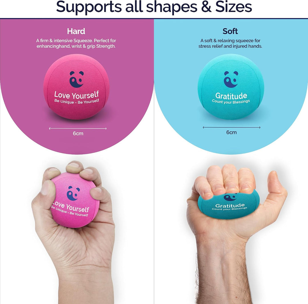 MindPanda Geist &amp; Körper Gel-Stressball für Erwachsene – Handtherapie Anti Stress Bälle Quetschbälle