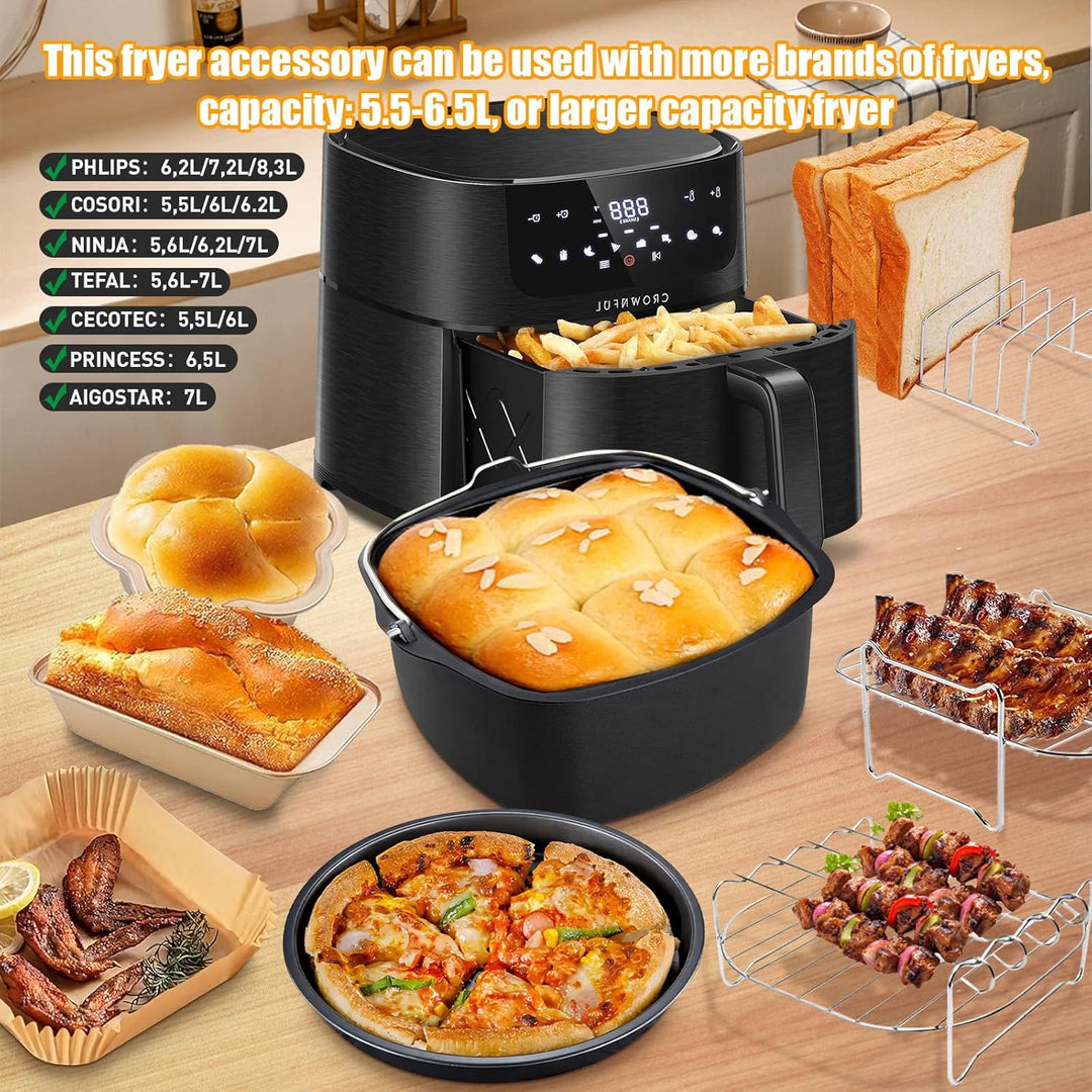 COSORI Heissluftfritteuse Zubehör für Philips XL 6,2L, XXL 7,2L/8,3L, COSORI Turbo Tower Pro 10,8L,