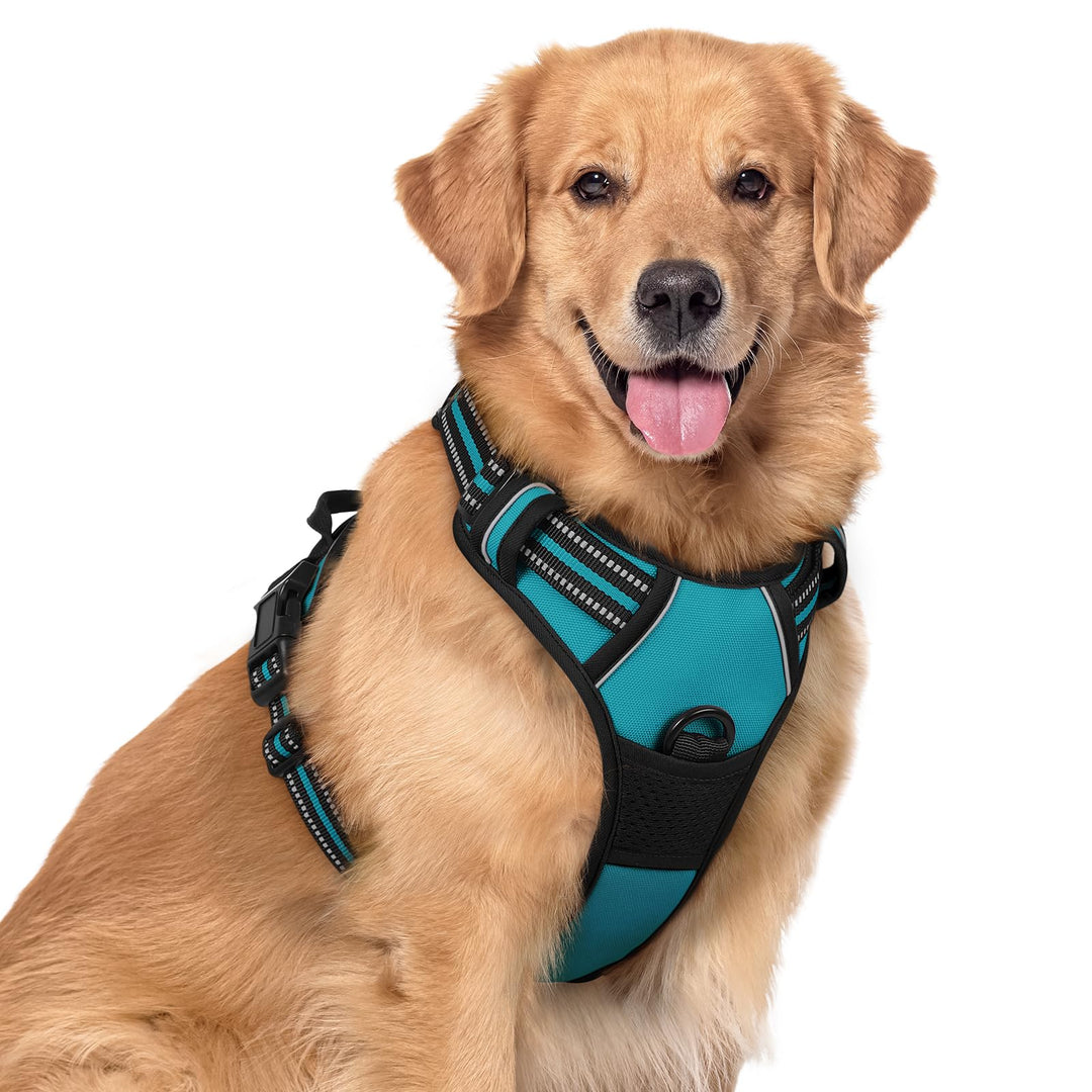 rabbitgoo Hundegeschirr Mittelgrosse Hunde, Anti Zug Geschirr mit Kontrolle, No Pull Verstellbar Hun