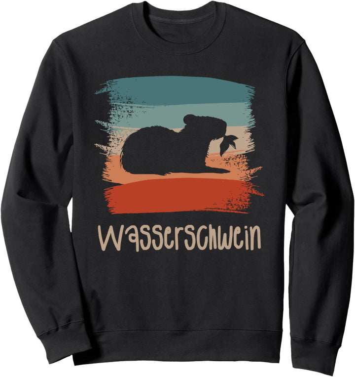 Retro Vintage Wasserschwein Wasserschweine Sweatshirt