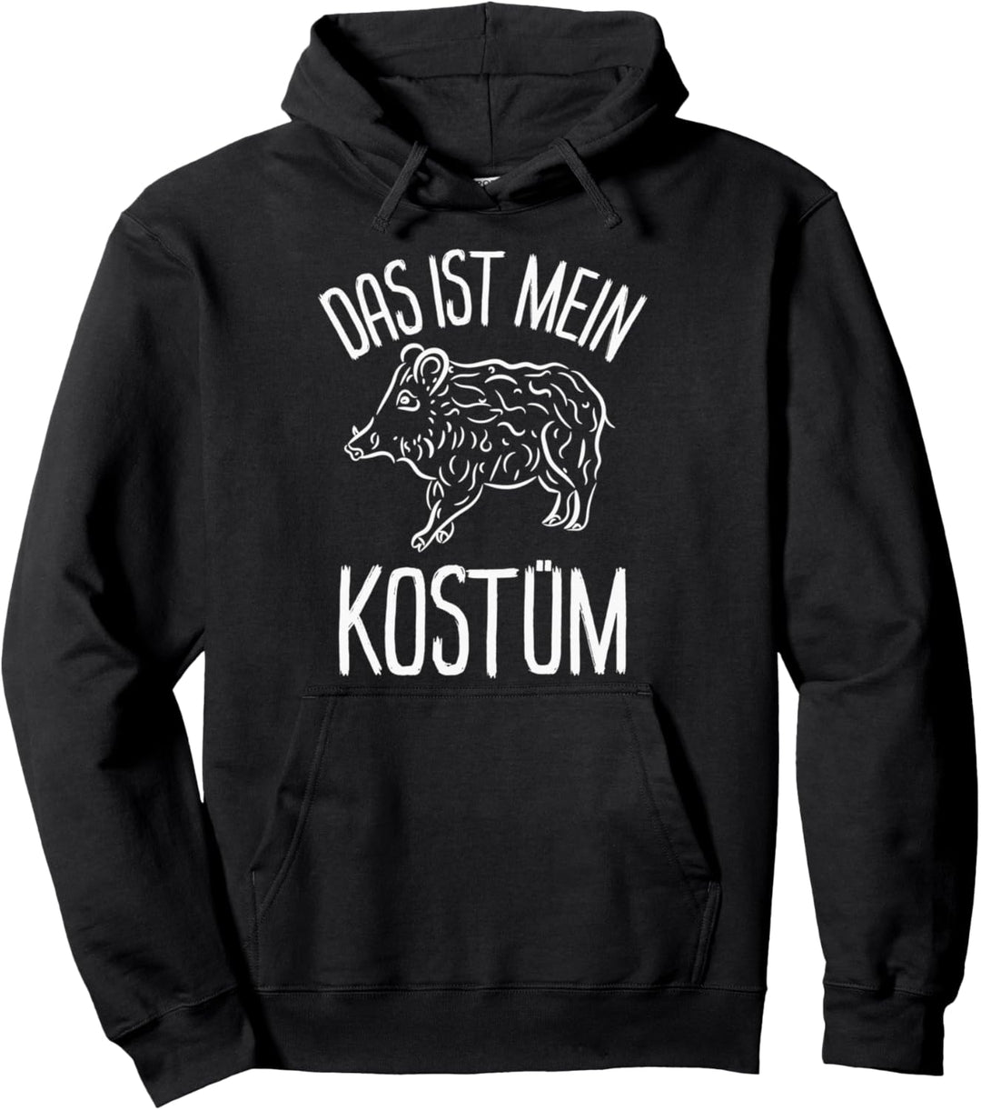 Lustiges Wildschwein Kostüm Fasching Karneval Pullover Hoodie