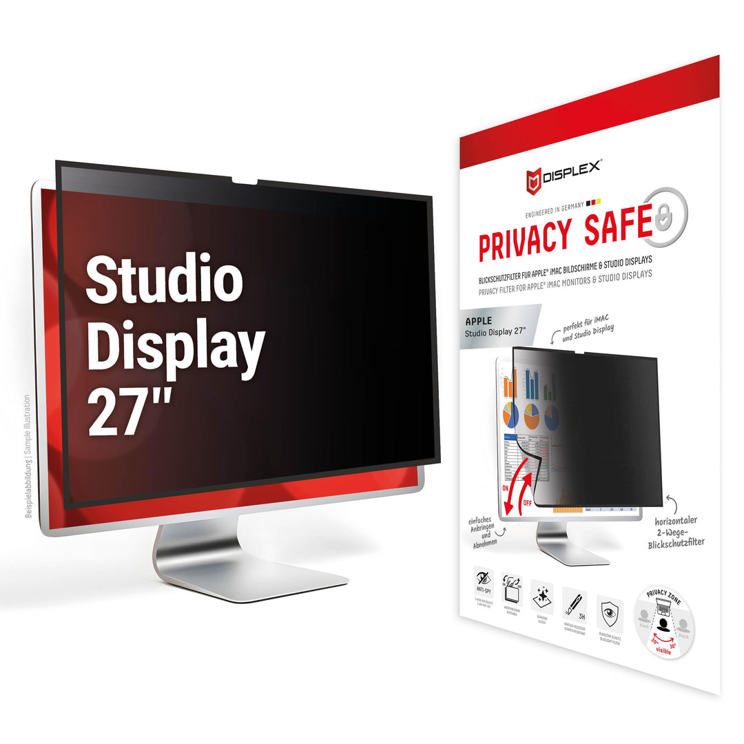 Displex PRIVACY SAFE Magnetischer 2-Wege Blickschutzfilter für Apple (iMac 24" M1 (2021)/ M3 (2023)/