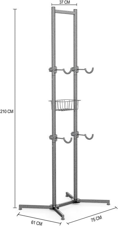 CXWXC Fahrradständer Boden Für 4 Fahrräder Belastbar bis 50kg/110 Pound Fahrrad Ständer Halter Indoo
