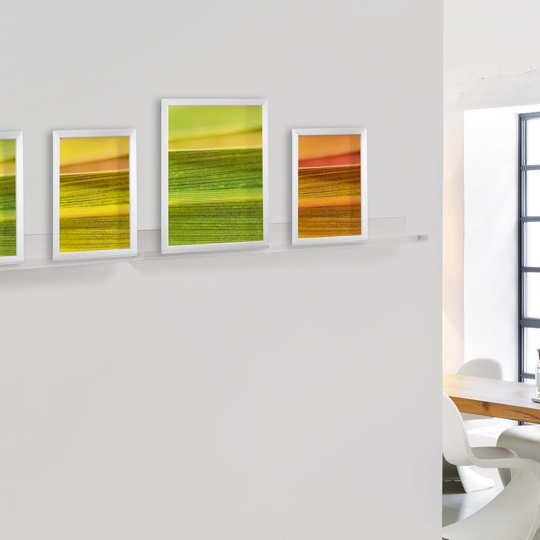 SIGEL GA110 Schmales Galerieboard / Regalboard / Ablageboard 100 cm, Acryl glasklar, 100 cm
