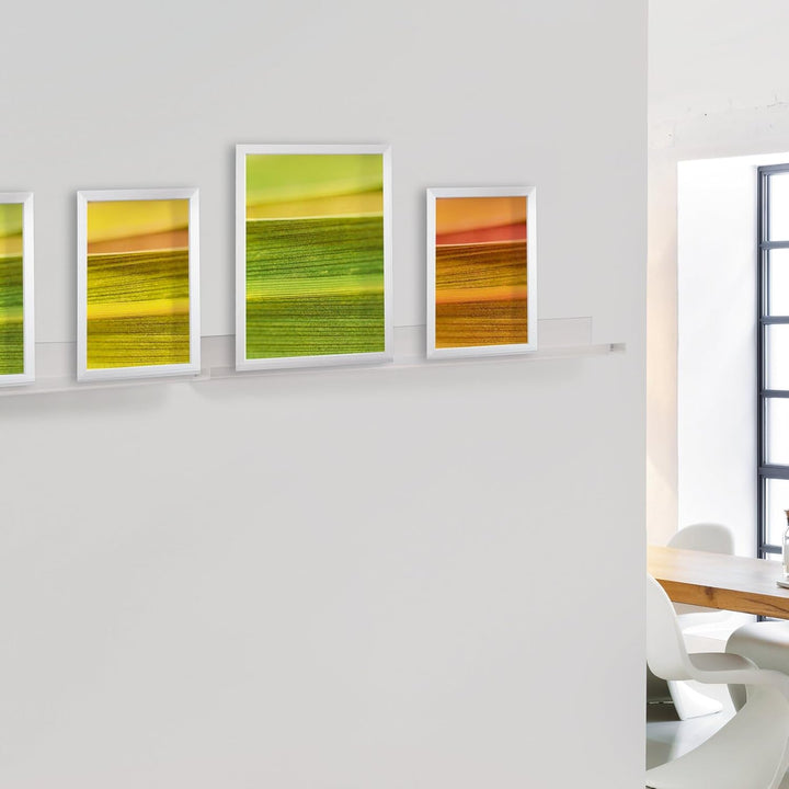 SIGEL GA110 Schmales Galerieboard / Regalboard / Ablageboard 100 cm, Acryl glasklar, 100 cm