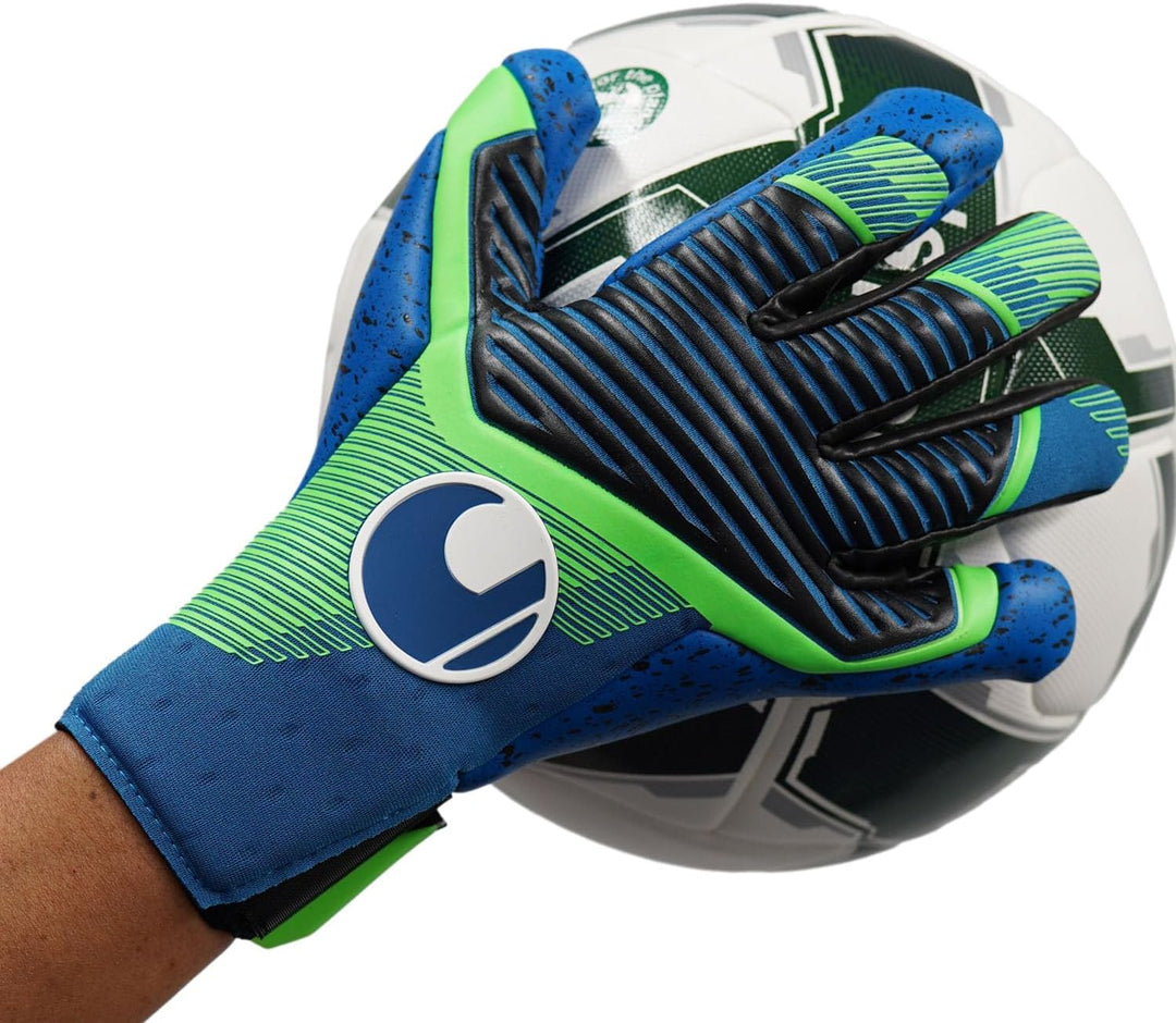 uhlsport Unisex – Erwachsene Aquagrip Hn Towarthandschuhe für Nasswetter 7 pacific blau/fluo grün/we