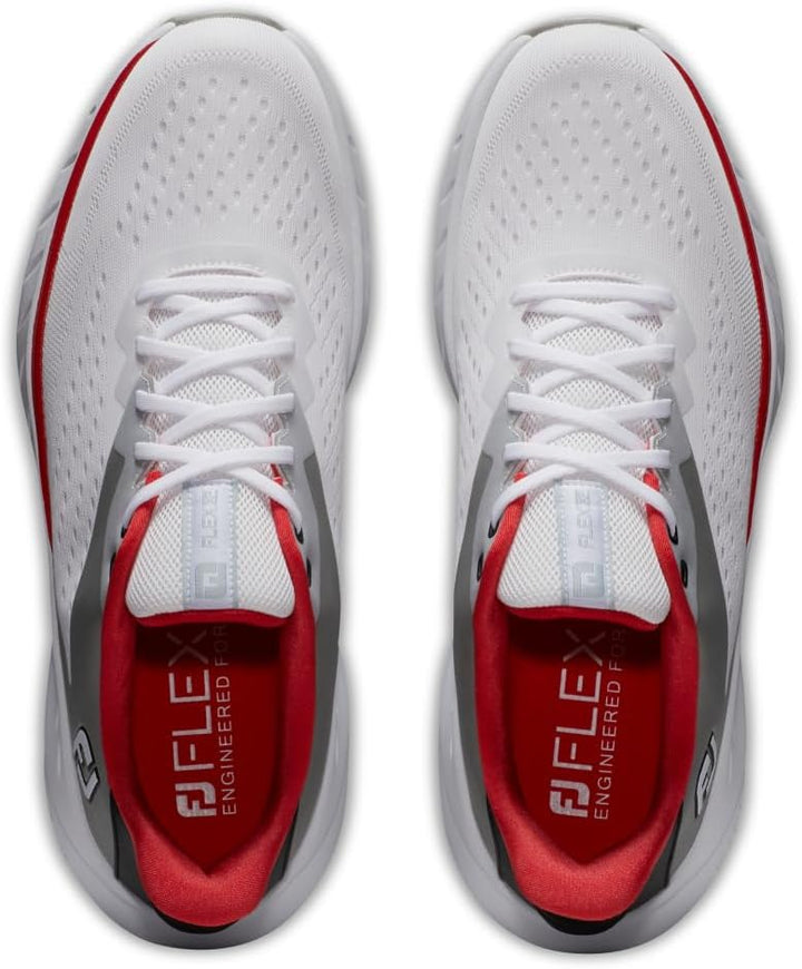 FootJoy Herren Fj Flex Xp Golfschuh 39.5 EU Weiss Schwarz Rot, 39.5 EU Weiß Schwarz Rot