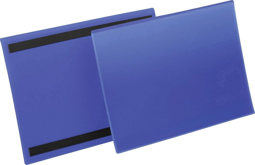 Durable Kennzeichnungstasche (A4 quer) Packung à  50 Stück blau, 174507 A4 Querformat, A4 Querformat