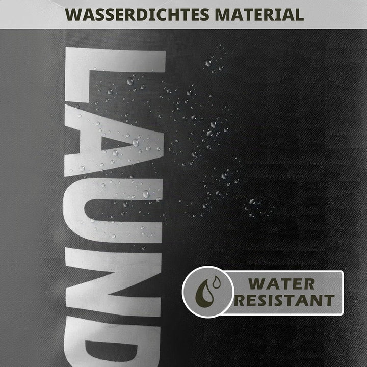 YOUDENOVA Faltbarer Wäschekorb, 115L Grosser Wäschesammler, Wäschesack mit gepolstertem Griff, Wasse