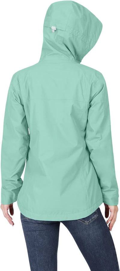 33,000ft Regenjacke Damen Wasserdicht Outdoorjacke Atmungsaktiv Herbst Übergangsjacke Leichte Jacke