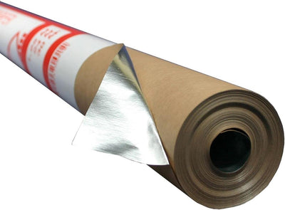 Estpuu Dampfsperre für Saunabau, Alufolie, Aluminiumfolie, B:1,25 m/L:24 m / 30 m2