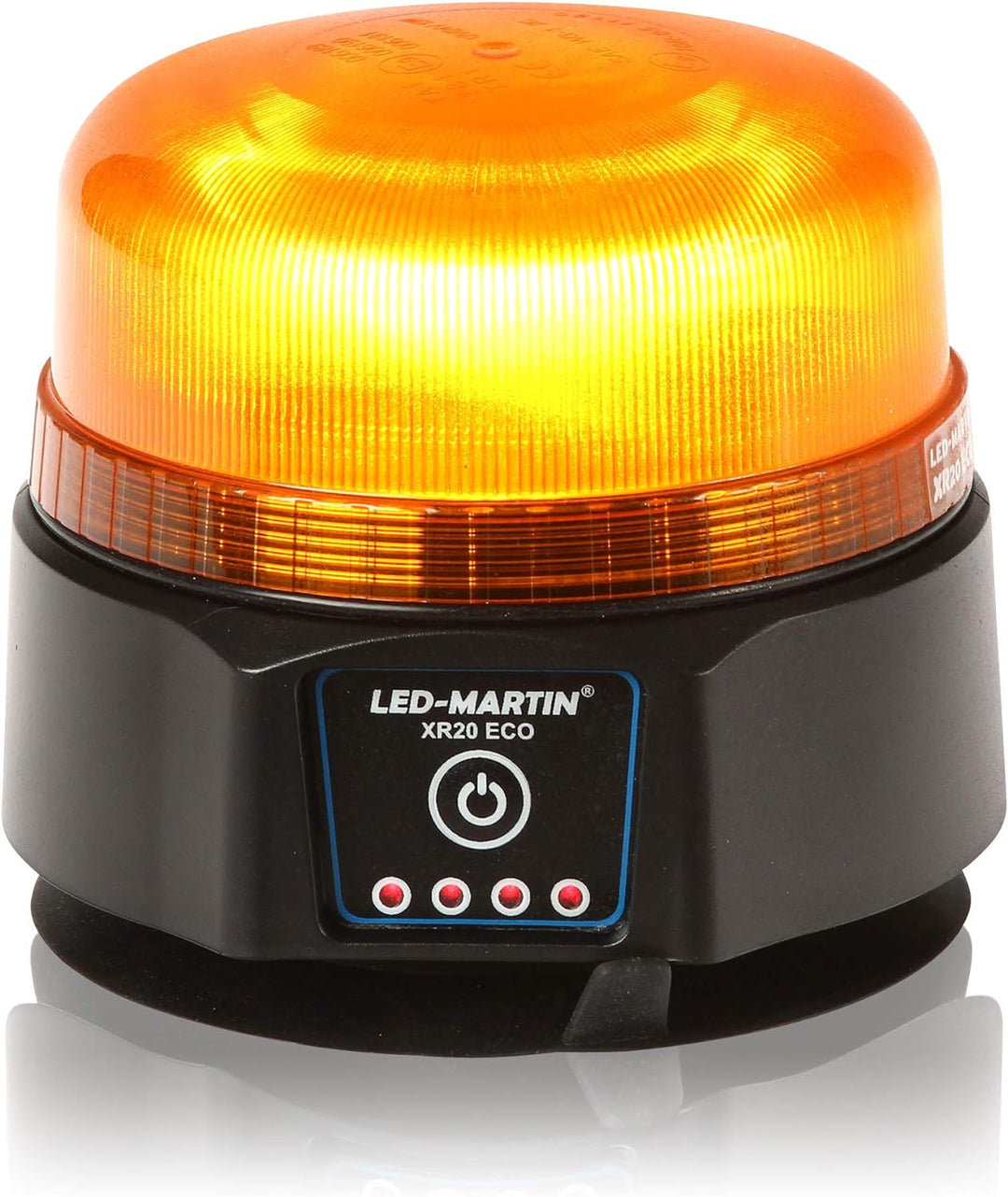 LED-MARTIN® - XR20 ECO Rundumleuchte - gelb - Magnet - AKKU - USB ladbar - 220km/h DEKRA geprüft - E