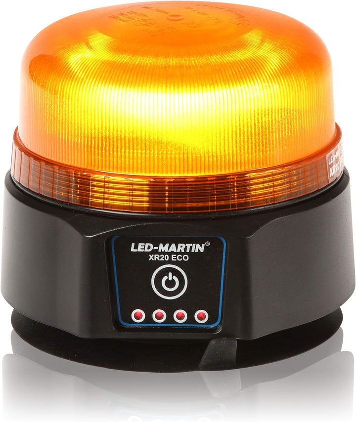 LED-MARTIN® - XR20 ECO Rundumleuchte - gelb - Magnet - AKKU - USB ladbar - 220km/h DEKRA geprüft - E