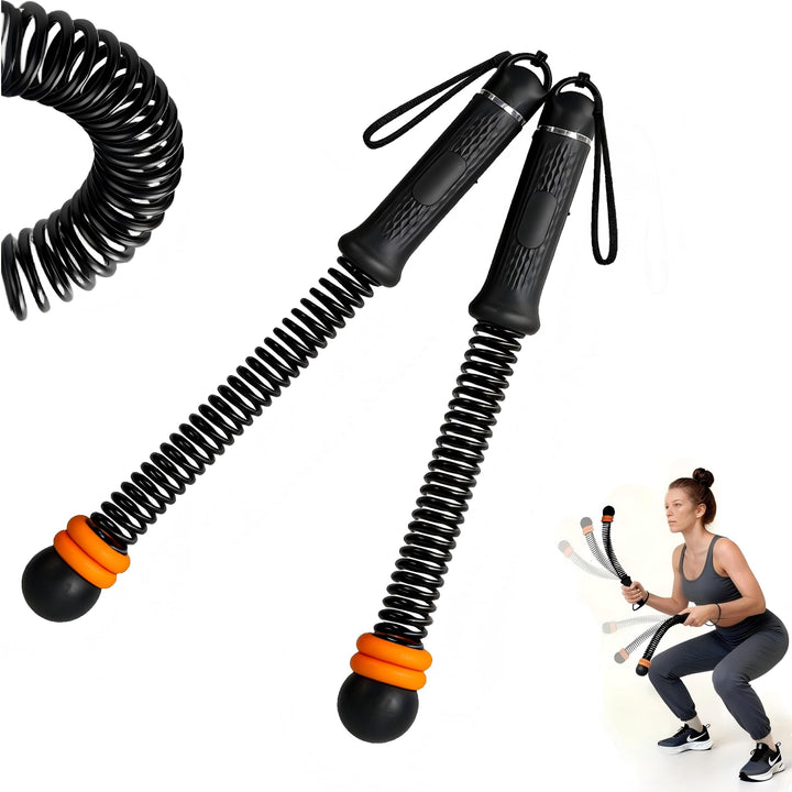 2Stück Battle Ropes Ohne Seil,Gewichtete Ropeless Battle Ropes,Tragbare Gewichtete Seile Ohne Seil,S