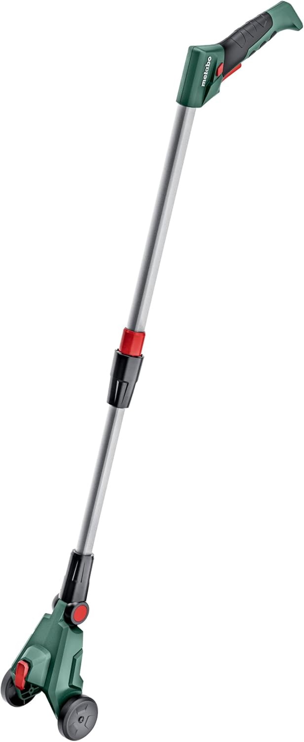 Metabo Teleskopstab (Länge 90-102 cm einstellbar, Arbeitswinkel um 125° verstellbar, Stab für rücken