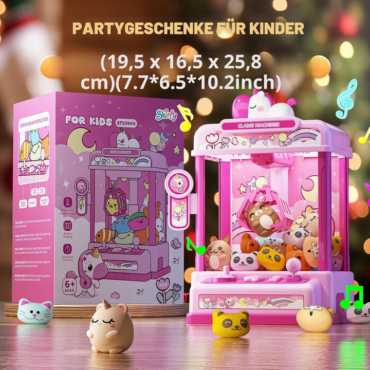 Skirfy Greifautomat für Kinder ab 6 Jahren,Mini Traumhafte Candy Grabber,Spielzeugautomat Greifspiel