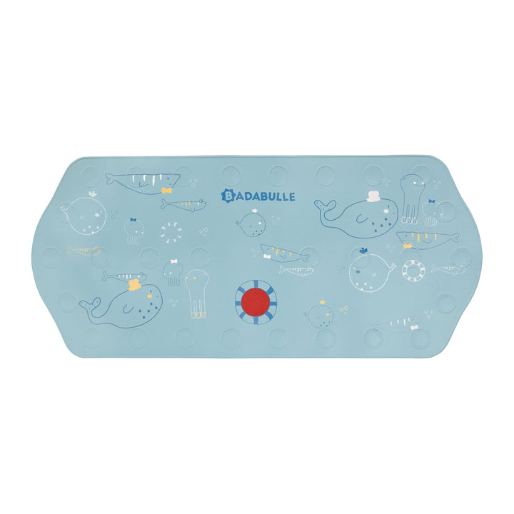 Badabulle XXL Badematte Meerestiere für Kinder, 91 x 40 cm, rutschfest & mit Temperatursensor, Meere