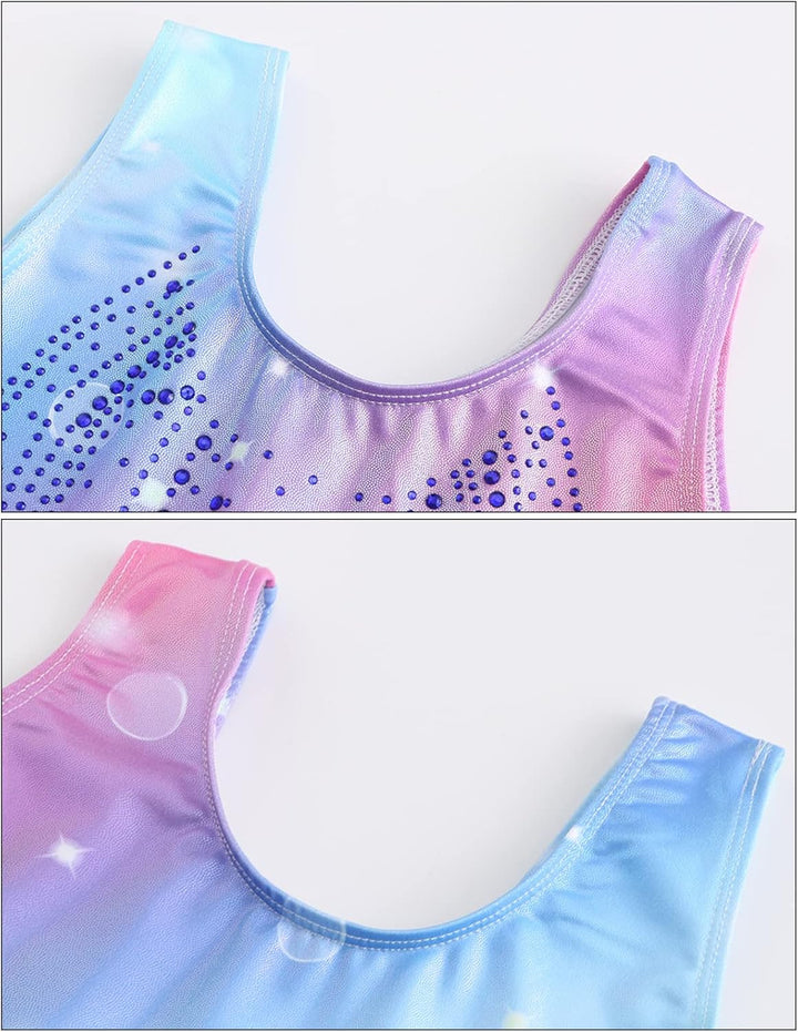 SEAUR - Mädchen Turnanzug Ärmellos Kinder Gymnastikanzug Tanzen Kleidung Ballet Yoga Kleid Klassisch