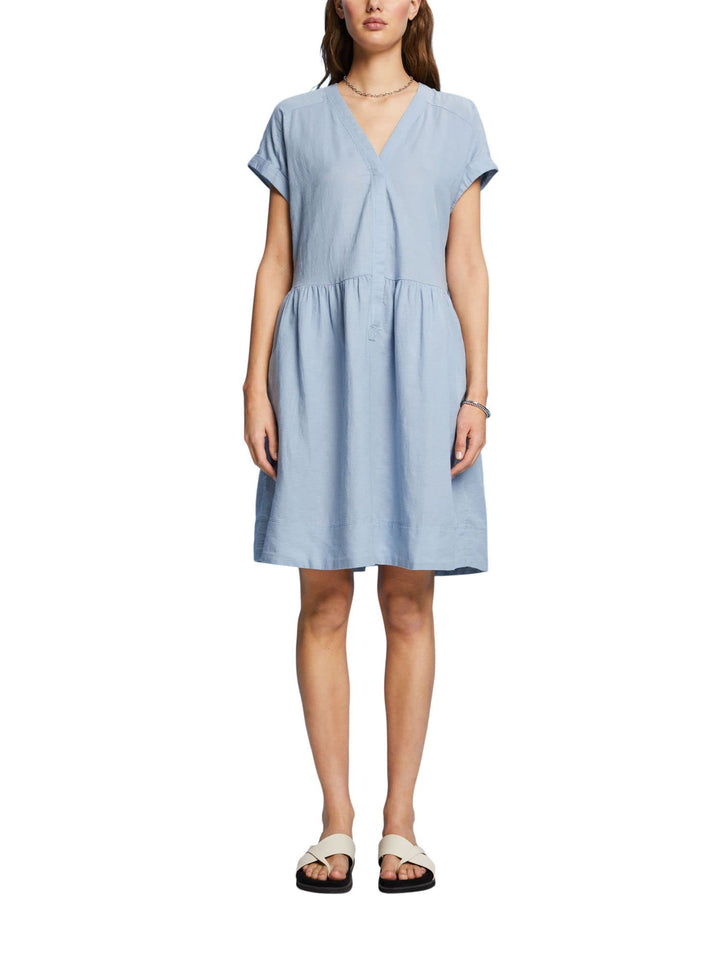 ESPRIT Damen Kleid, 40 445/Light Blue Lavender
