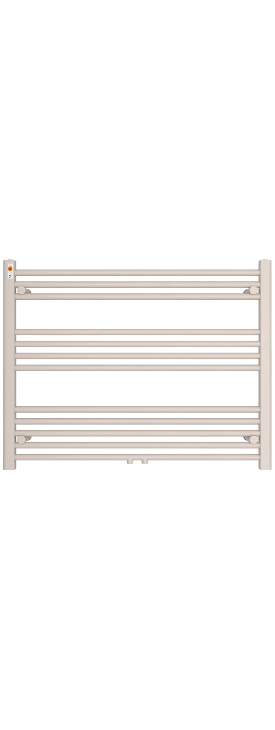 Badheizkörper Handtuchheizkörper mit Mittelanschluss weiss gerade 900x700mm Stahl 90x70, Stahl 90x70