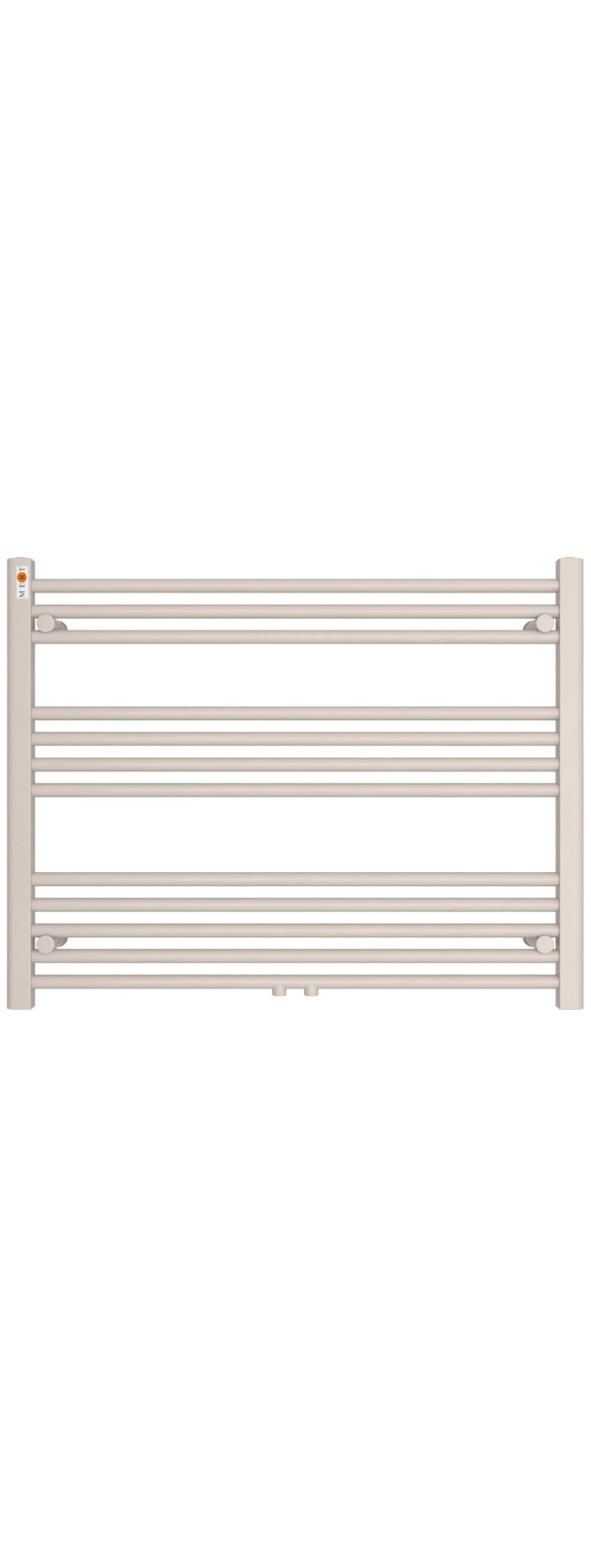 Badheizkörper Handtuchheizkörper mit Mittelanschluss weiss gerade 900x700mm Stahl 90x70, Stahl 90x70