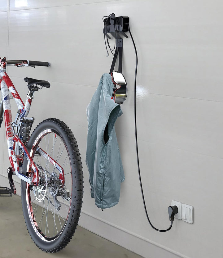 Meliconi MyBike Wandhalterung für Fahrradzubehör, Aufbewahrung von Helmen, Handschuhen und Schuhen,