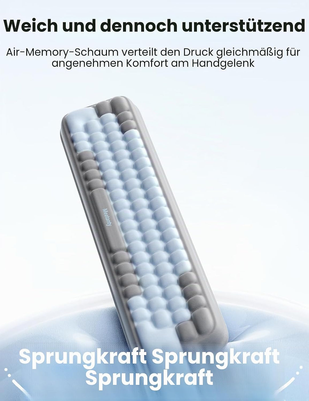 MEATANTY Hautfreundliche Handgelenkauflage Tastatur Handballenauflage [Memory-Schaum] [Atmungsaktiv]