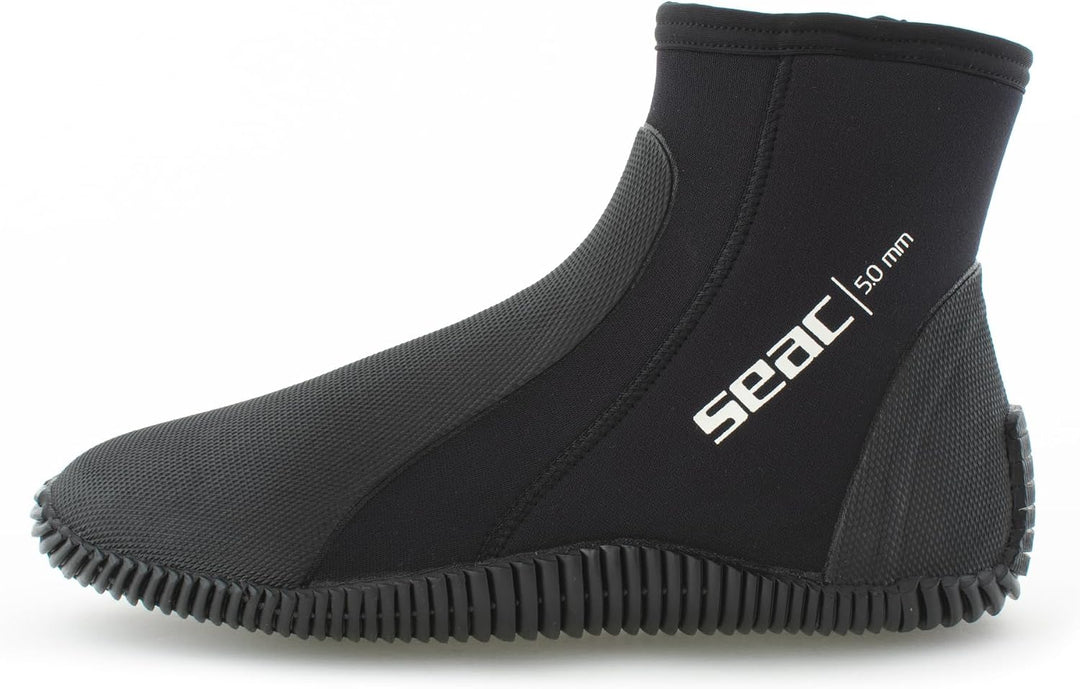 Seac Regular, 5 mm starker Neopren-Tauchstiefel mit halbstarrer Sohle und Fersen- sowie Knöchelschut
