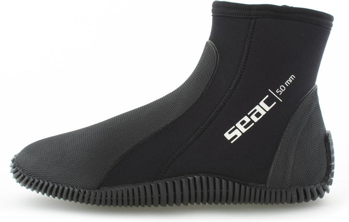 Seac Regular Boot - kurzer, 5 mm starker Neopren-Tauchstiefel mit halbstarrer Sohle und Fersen- sowi