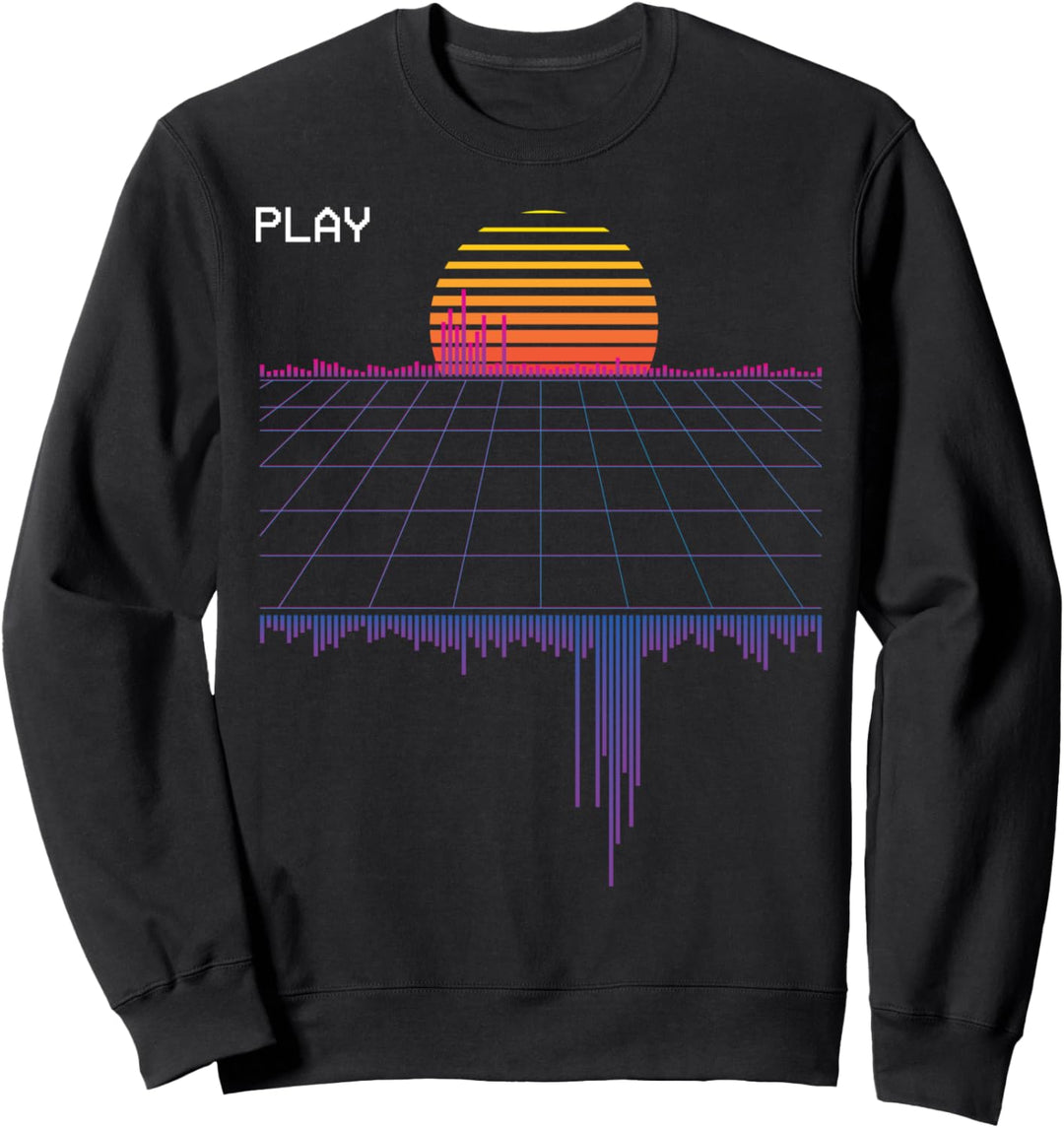 Retrowellen-Synthwellen-Dampfwellen-Ästhetik Sweatshirt
