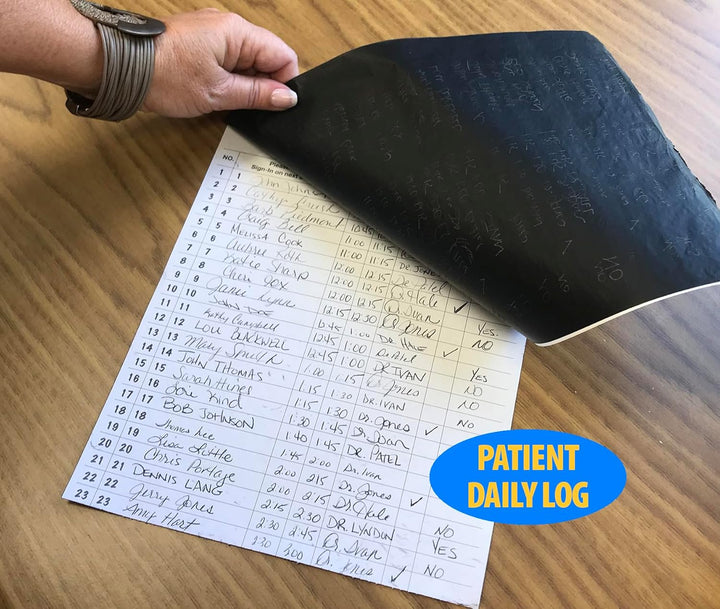 Tabbies Patient Sign-In Label Formulare, 21,6 x 27,9 cm Form, blau, 23 Etiketten/Blatt, 125 Blatt/Pa